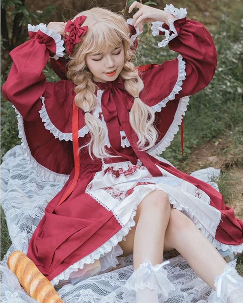 Amazon.co.jp: [SSUPTEMBER2] 赤ずきん ロリータ ゴスロリ